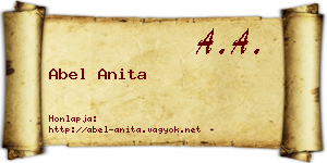 Abel Anita névjegykártya